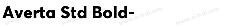Averta Std Bold字体转换
